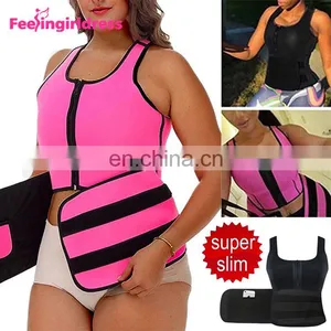Slimming Belt Abdomen Sauna Waist Shaper Lose Weight Fitness Neoprene Body Shaper Vest thumbnail-2