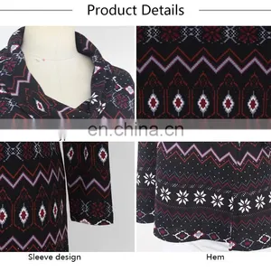 2017 Fall Spandex Turkish Style Plus Size One Piece Digital Printing Ropa Mujer Tunic for Woman thumbnail-6