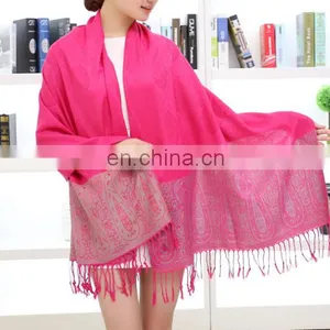 Fashion Paisley 100% Cotton Jacquard Minority Style Women Shawl Scarf thumbnail-3