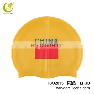 High Quality Waterproof Silicone Swimming Caps With Colored Logo thumbnail-3