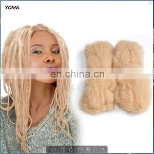 4pcs/lot Tight Afro Kinky Bulk Hair 100% Human Hair For DreadLocks,Twist Braids Blonde Hair thumbnail-1