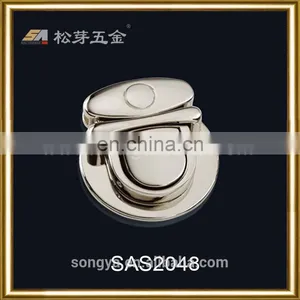 China Gold Supplier For Supply Custom Gold Color Press Bag Lock Accessories thumbnail-1
