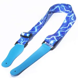 New Fashion Custom Printing Polyester Guitar Strap Necklace Lanyard for Music Learning thumbnail-1