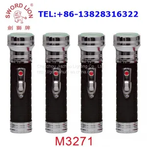 SWORD LION Brand New Product Iron Plastic 2*D Dry Battery Powered LED Flashlight Torch thumbnail-1