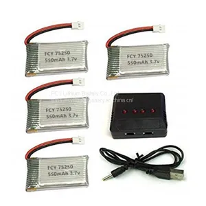 3.7v 500mah 752540 Lipo Battery for rc Car thumbnail-4