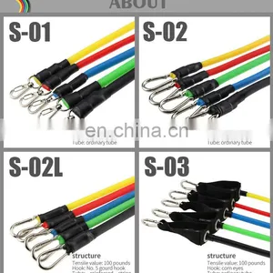 Non Slip Resistance Bands Wholesale 11 Pcs Elastic Fitness Resistant Band thumbnail-6
