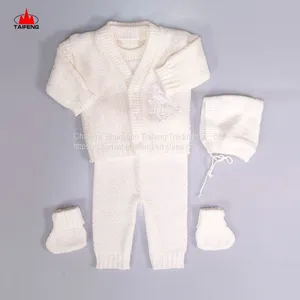 Wholesale OEM High Quality Toddler Pullover Newborn Baby Warm Winter Sweater Cute Bees Decoration for 6-12 Months Baby thumbnail-1