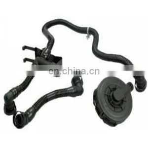 For Audi A4 S4 A6 S6 A8 S8 & Quattro 3.0L V6 Engine Crankcase Breather Hose Tube Pipe & PCV Vent Valve # 06C103217H & 06C103245 thumbnail-1