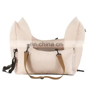 Luxury Dog Car Seat Pet Booster Seat Waterproof Travel Dog Bed Safety Pet Carrier With Handle thumbnail-7