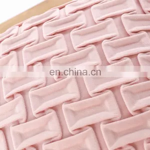 Fashion Soft Hand Home Decor Sofa Wrinkle Velvet Pink Cushion thumbnail-7