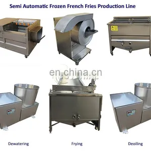Semi Automatic 50kg Small Size Home Use French Fries Making Line thumbnail-7