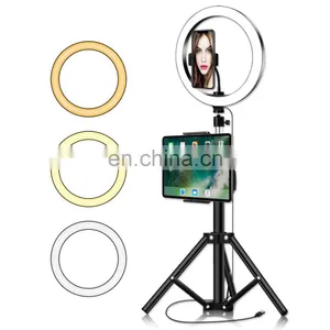 New Cross-border Photography Live Support 10 Inch Led Fill Light 26cm Anchor Self-portrait Beauty Fill Light thumbnail-2