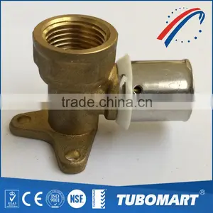 Factory Price Press Pipe Union 16mm Wall Mounted Female Elbow With SGS Certification thumbnail-1