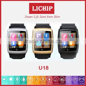 GPS Compass Wifi Raise Hand Light up Android System U18 Smart Watch thumbnail-4