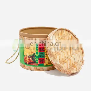 Round Eco-packaigng Bamboo Boxes Cardboard Packaging thumbnail-2