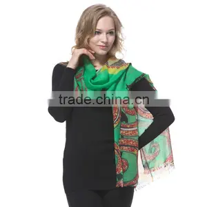 2014 Most Popular Digital Print Yak Scarf thumbnail-1