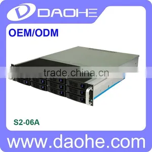 2U Rackmount Chassis 12 Bay Hot Swap Rack Mount Storage Server Case thumbnail-2