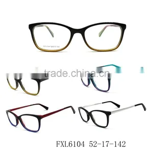 Full Frame Metal Temples Acetate and China Wholesale High Standard and High Quality Eyeglasses thumbnail-1