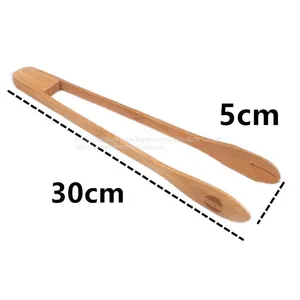 Bambu Tong Wholesale From China Twinkle Bamoo Wood BBQ Tool thumbnail-2