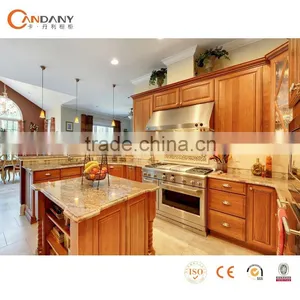 E1 Standard Modern Wood Kitchen Cabinet Supplied by Foshan Furniture Manufacturer(CDY-MK412) thumbnail-1