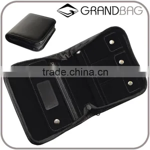 Wholesale Genuine Leather Ladies Jewelry Display Case Travel Jewelry Pouch Bag thumbnail-1