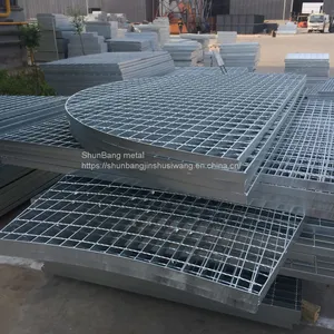 Steel Grating Manufacturer's Spot Hot-dip Galvanized Manhole Cover Steel Grating Plate Reinforcement Mesh Car Wash Room Platform Step Steel Grating thumbnail-5