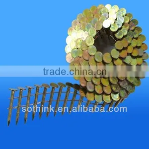 Electro Galvanized Ring Shank Coil Roof Nails thumbnail-1