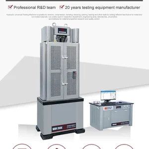 HST 30T Hydraulic Universal Testing Machine 300 Kn Computer Hydraulic Universal Testing Machine HST WEW-300E thumbnail-5