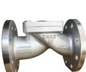 High Quality HC44X Rubber Flap Check Valve Stainless Steel Flange Horizontal Check Valve thumbnail-3