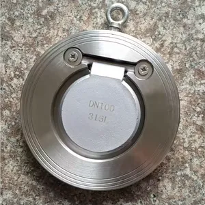 GOST 150LB Butterfly Stainless Steel Spring Wafer CF8m Single Disc Check Valve Wafer Type Round Thin DN500 Reliable Check Valve thumbnail-5