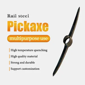 Forged Steel Farm Digging Pickaxe for Daily Digging and Rural Projects for Agricultural Dealers With OEM Handle Options Agricultural Tool thumbnail-3