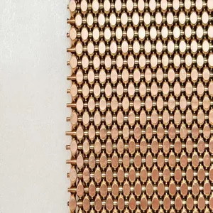 Special Offer: Bronze Metal Woven Mesh Curtain for Elevator Panel Decoration thumbnail-4