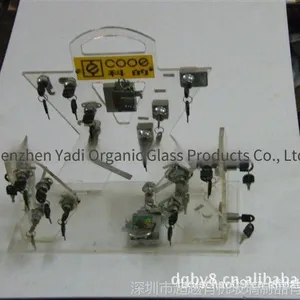 Acrylic Key Display Stand, Key Rack, Acrylic Lock Accessory Display Stand, Acrylic Display Stand thumbnail-1