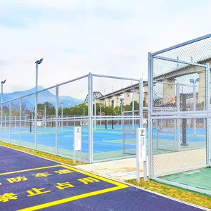 Professional Sports Safety Steel Green Fencing, Suitable for Basketball Courts, Badminton Courts, Volleyball Courts, Tennis Courts, and Soccer Fields. thumbnail-2