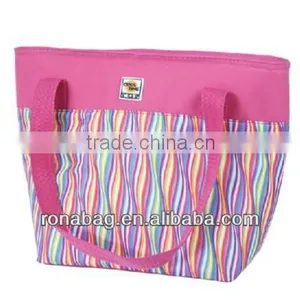 2013 Insulated Zippered Tote Shopping Cooler Bag With Handle thumbnail-1
