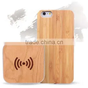 Wooden Wireless Receiving Shell for Iphone5/5S/qi Wireless Charger thumbnail-2