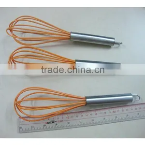 Wholesale Good Quality Semi-automatic Cream Blender Rotating Stainless Steel Egg Beater Whisk thumbnail-4
