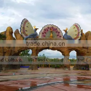 Large Outdoor Decorative FRP Animal Sculptures for Amusement Park thumbnail-3