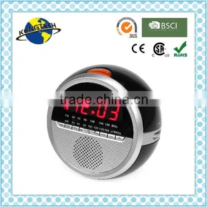 High Quality LED Display USB Music Playback Alarm Clock Radio thumbnail-1