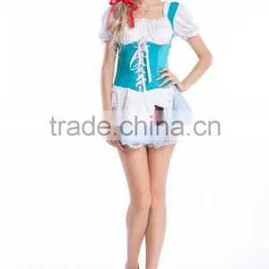 2016 Walson Instyles New Designed Front Lace up Mini Short Skirts Alice in Wonderland Costume thumbnail-1