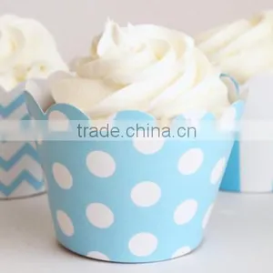 Party Supplies Striped Cupcake Wrappers Wedding Birthday Cake Decoration thumbnail-4