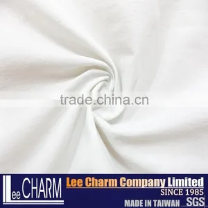 White Thin Elastic Plain Fabric Nylon Spandex thumbnail-1