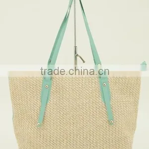 PP Fabric New Ladies Fashion Beach Straw Bag Tote Bag thumbnail-2