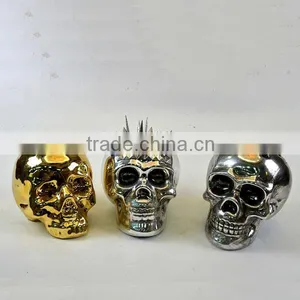 New Design Ceramic Skull Shape Piggy Bank thumbnail-1