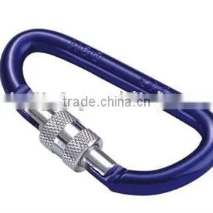 Fashion Style Blue Color D Shaped Aluminum Carabine Snap Hook & Spring Hook in Rigging Manufacturer thumbnail-2