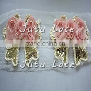 IN Stock 5 INCH Shabby Fabric Flowers Hair BOW Accessory thumbnail-6