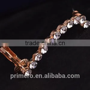 New Diamond Cuff Wrap Earring Ear Clips Women Piercing Jewelry thumbnail-4