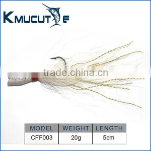 Wholesale Bass Fishing Lure Bucktail Jig Fly Fishing Bait thumbnail-1