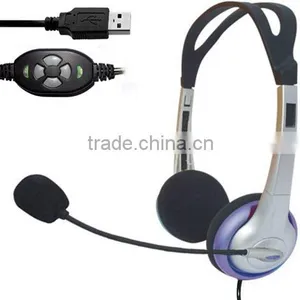 Stereo USB VOIP Headsets for Computer/PC thumbnail-1