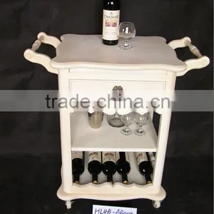 French Style Shabby Chic Wood Wine Holder for Living Room thumbnail-1
